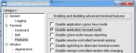 Putty Configuration Features